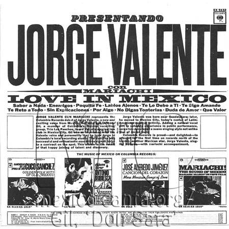 Love in Mexico Jorge Valente - Trasera