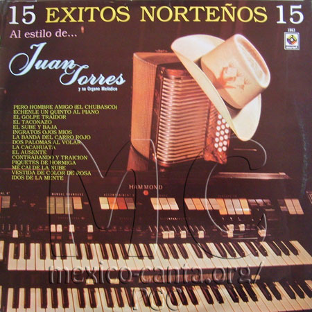 15 éxitos norteños Juan Torres - Portada