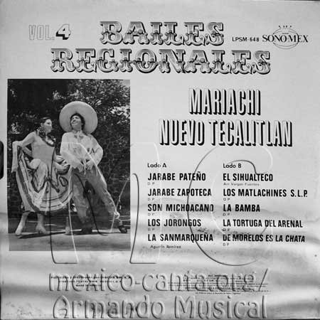 Bailes Regiomales, Vol. 4 Tras - Mariachi Nuevo Tecalitlán
