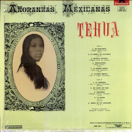 Añoranzas Mexicanas Tehua - Trasera